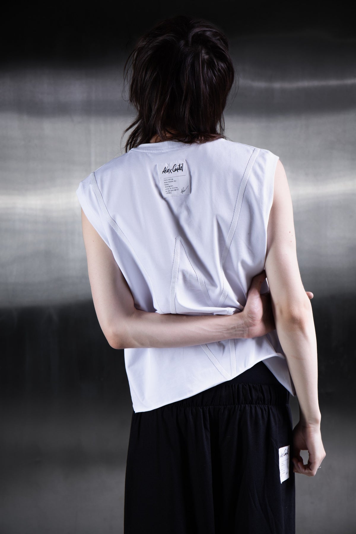 BASE tank top biały