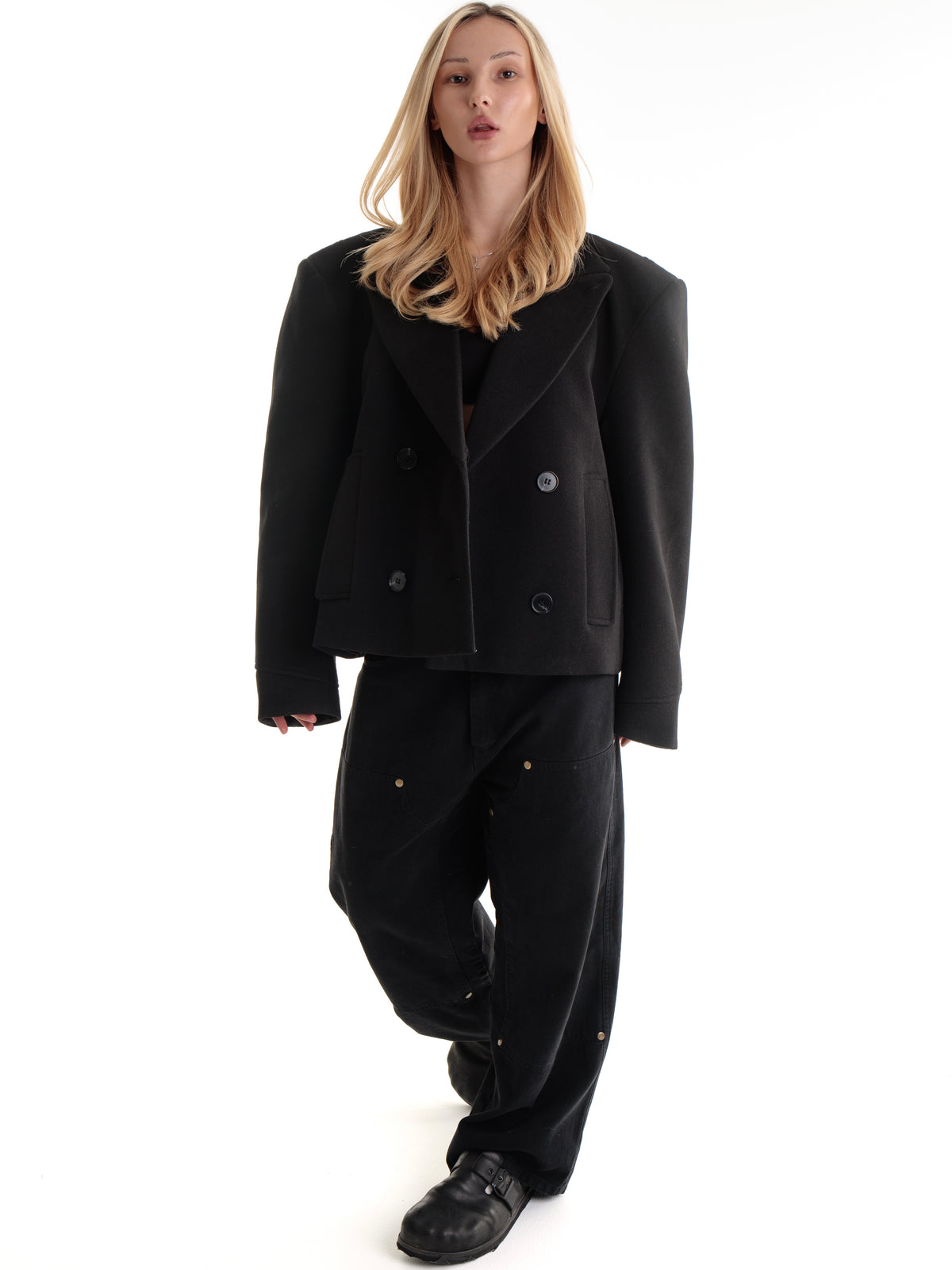 "Circle" cropped jacket