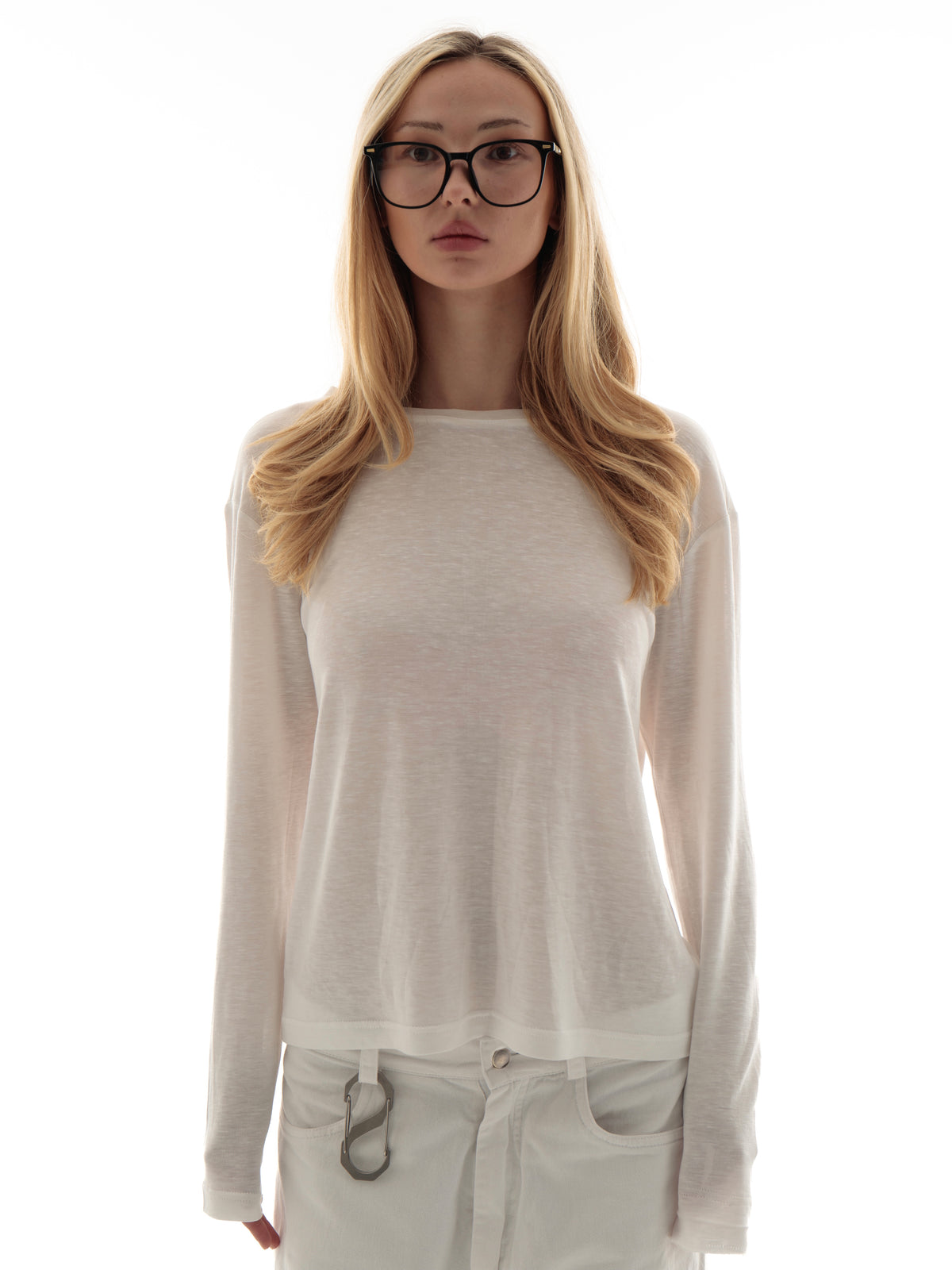 Longsleeve «Marlya» white/black