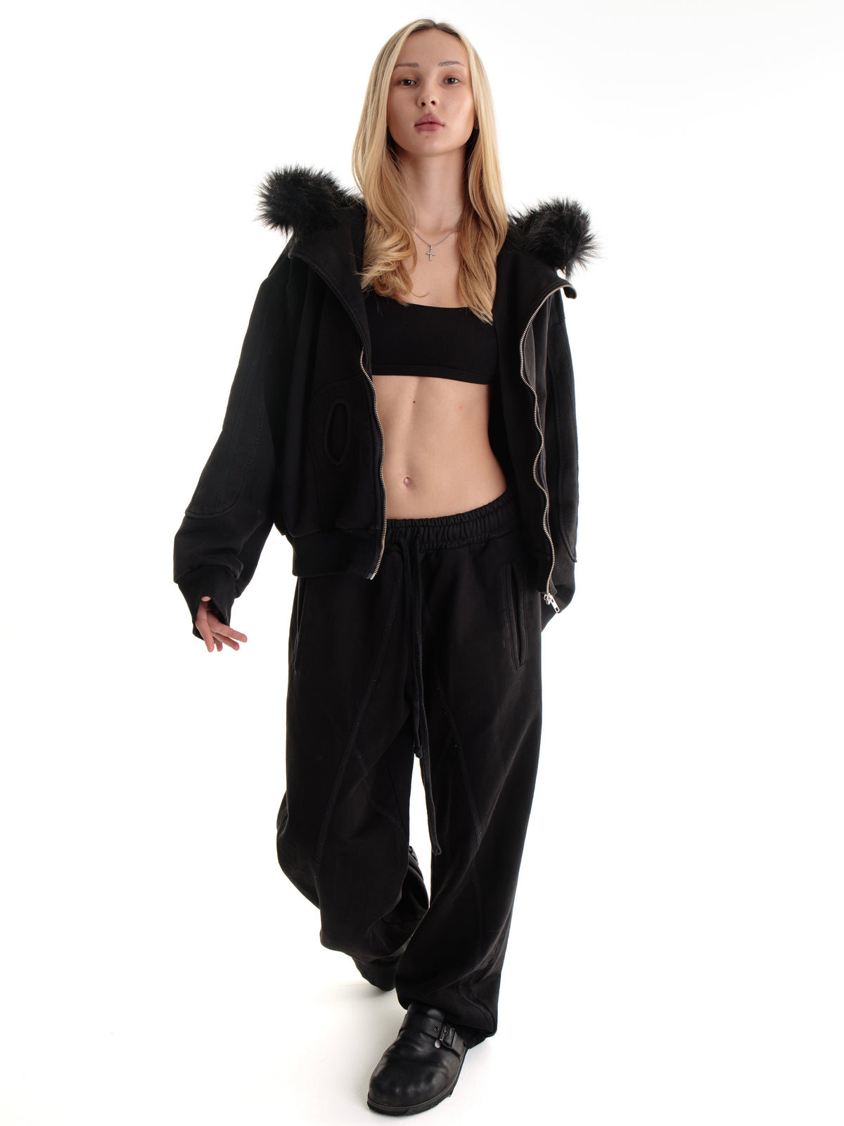 “Dulz” fur set black