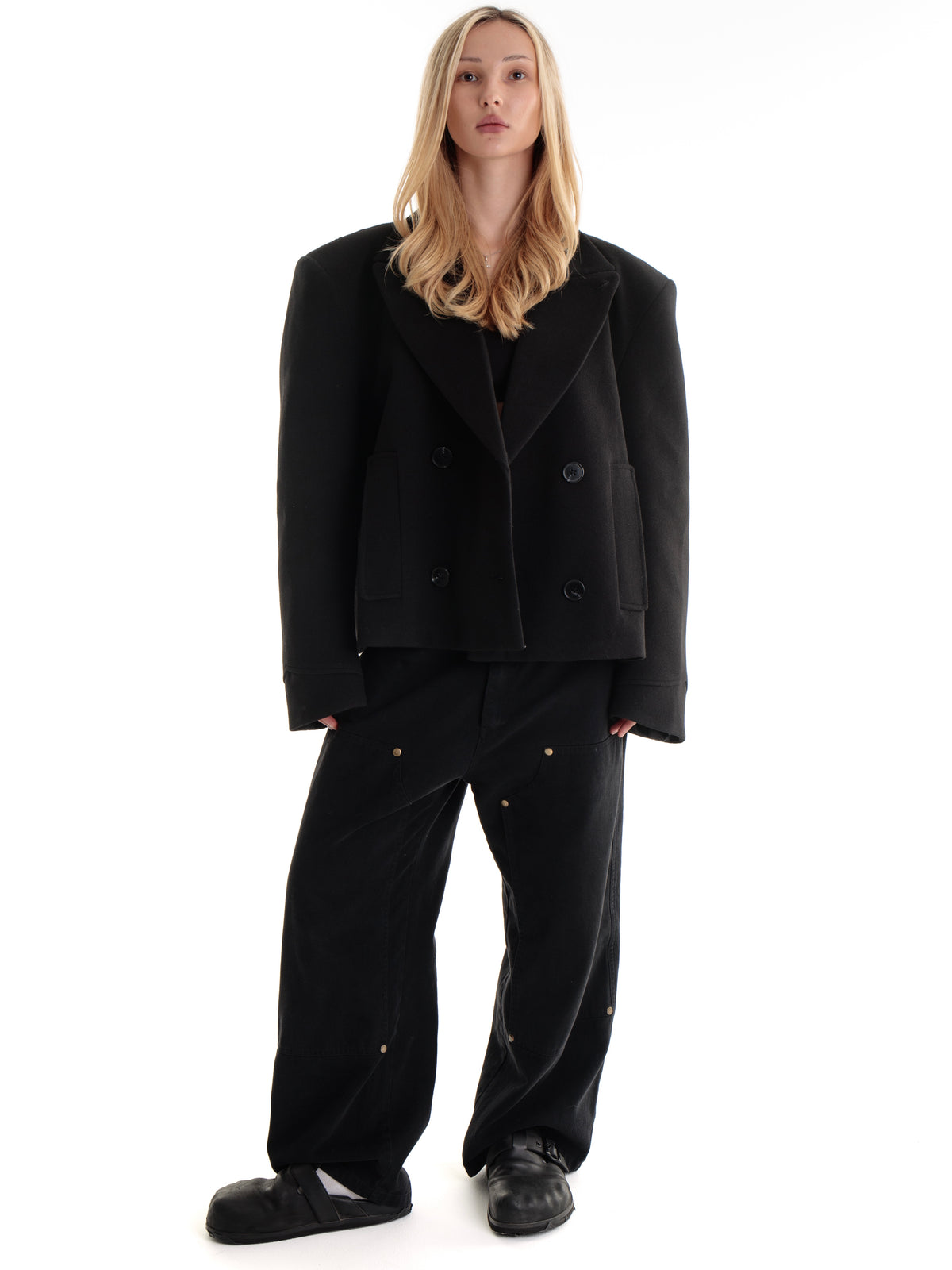 “uniform” jeans black