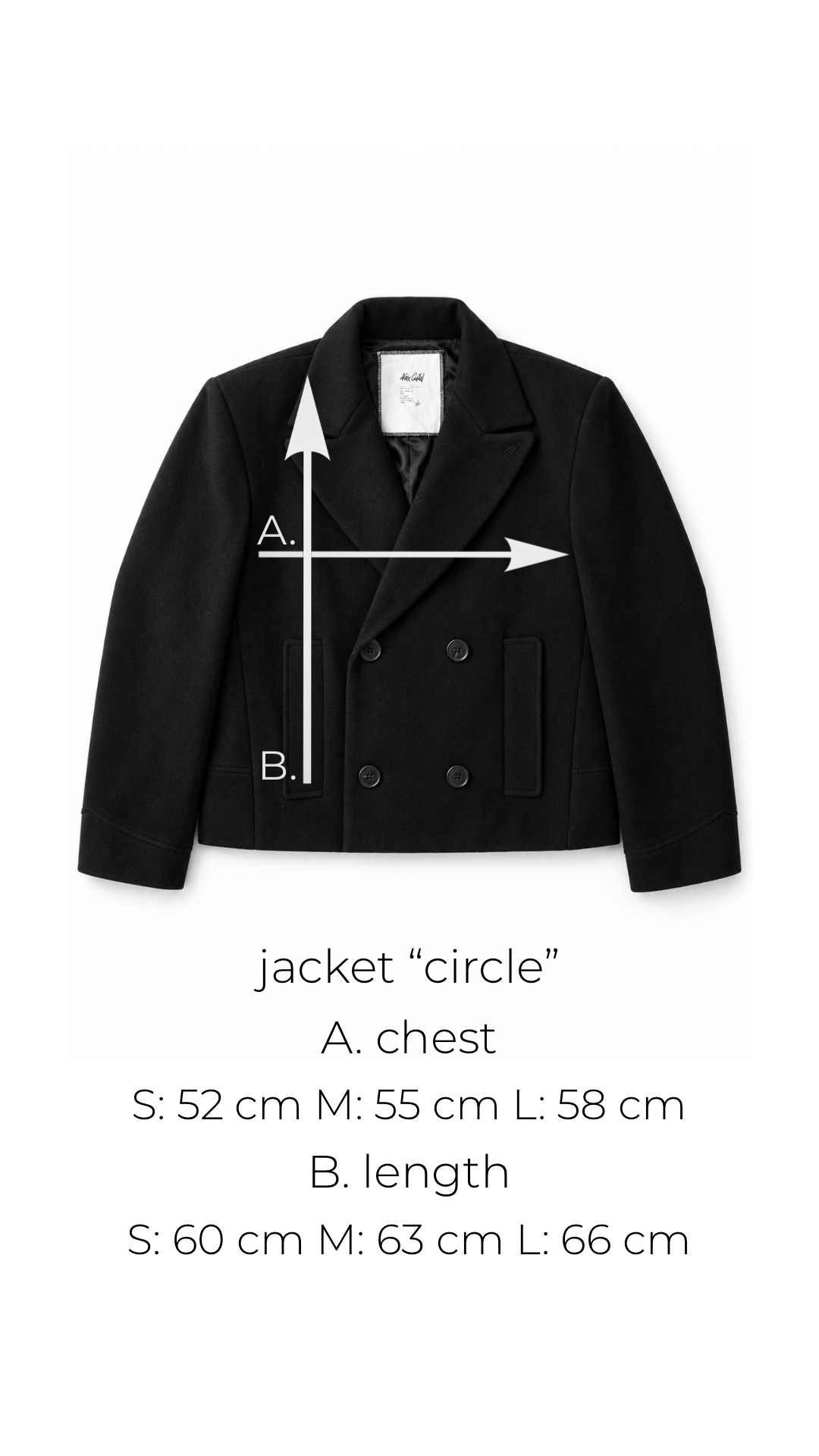 "Circle" cropped jacket