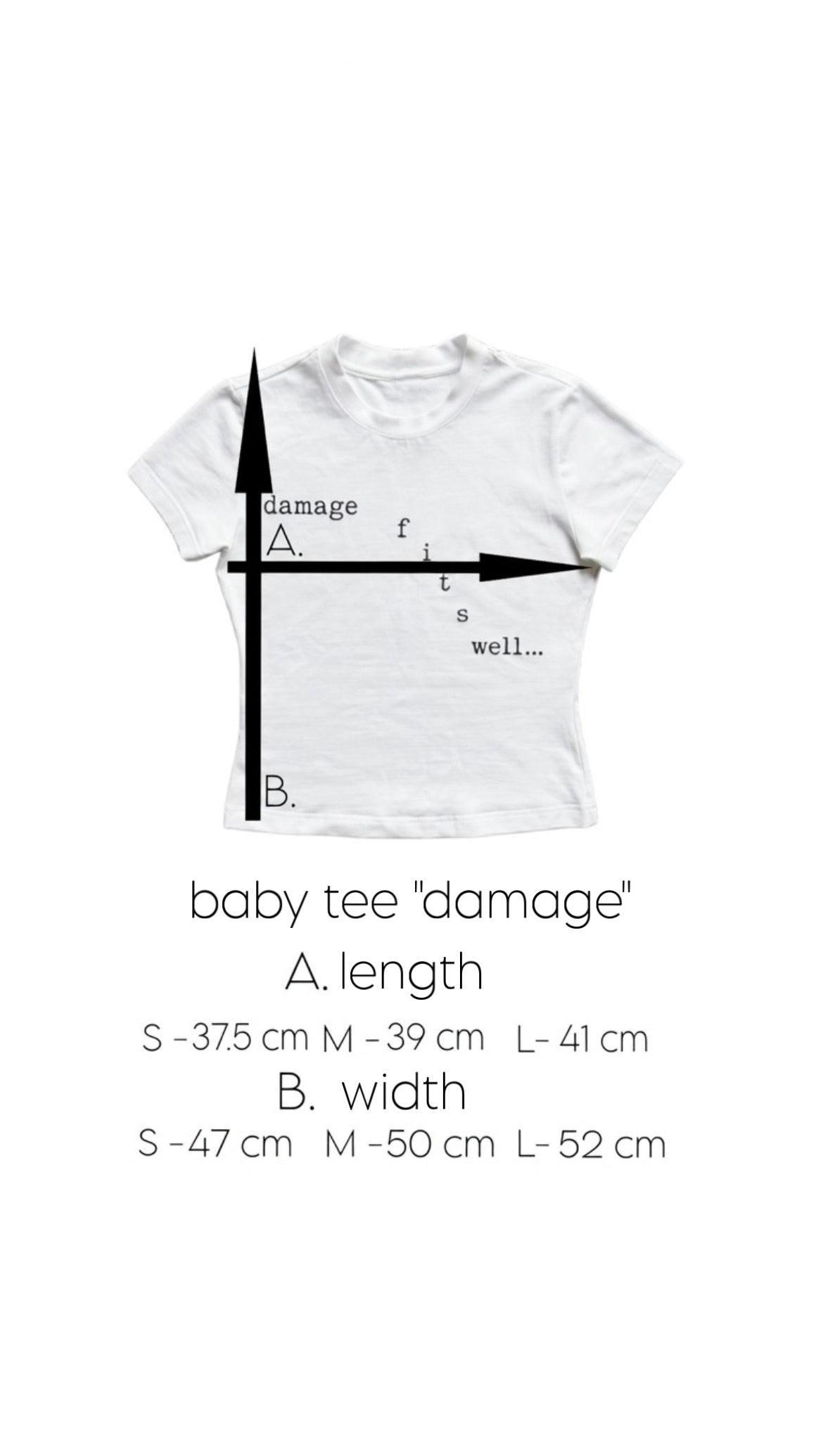 T-Shirt "Damage baby tee"