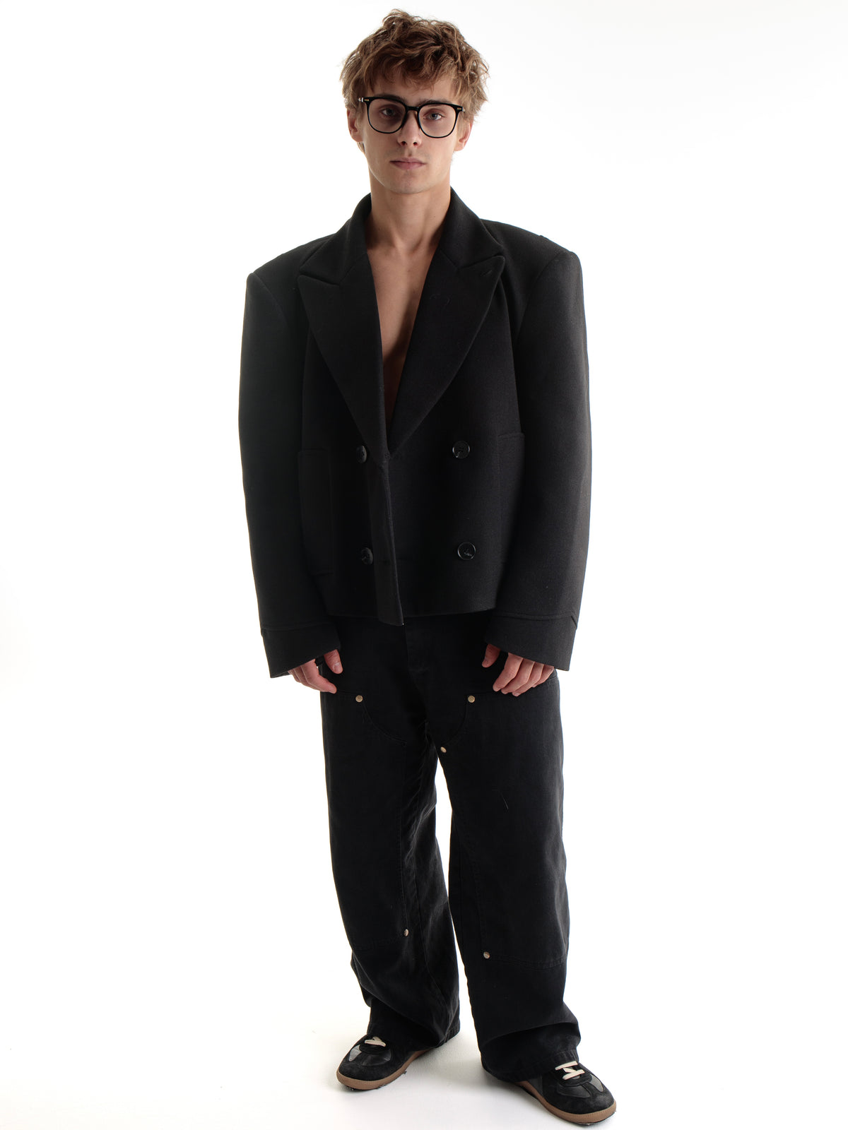 "Circle" cropped jacket