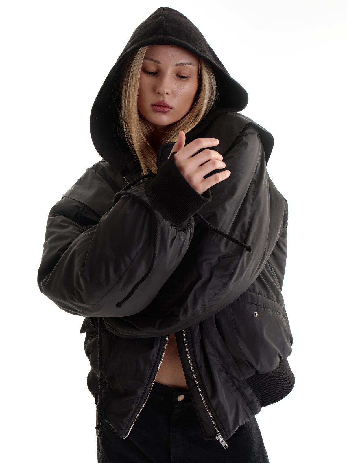 “AC” bomber black