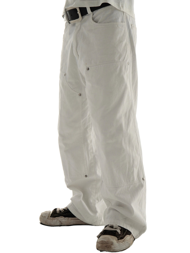 “uniform” jeans white