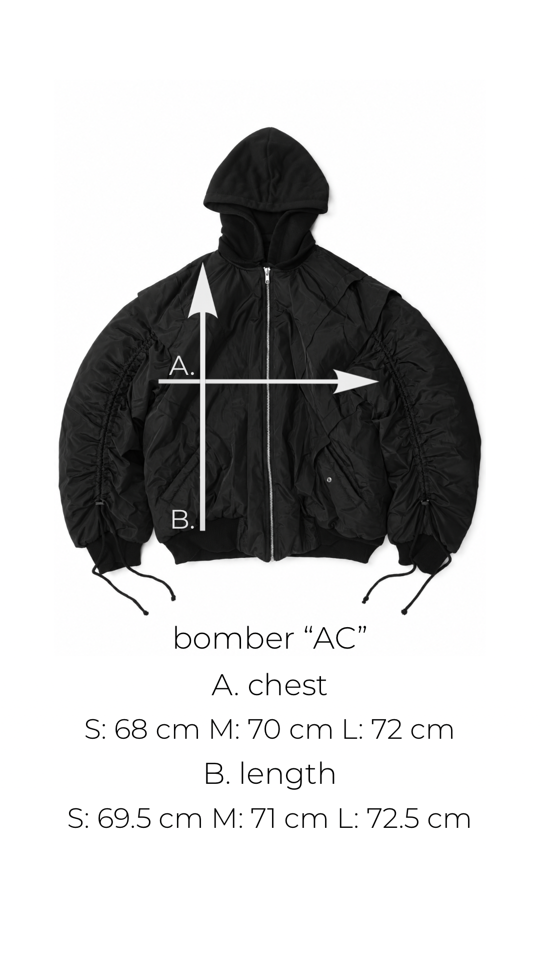 “AC” bomber black