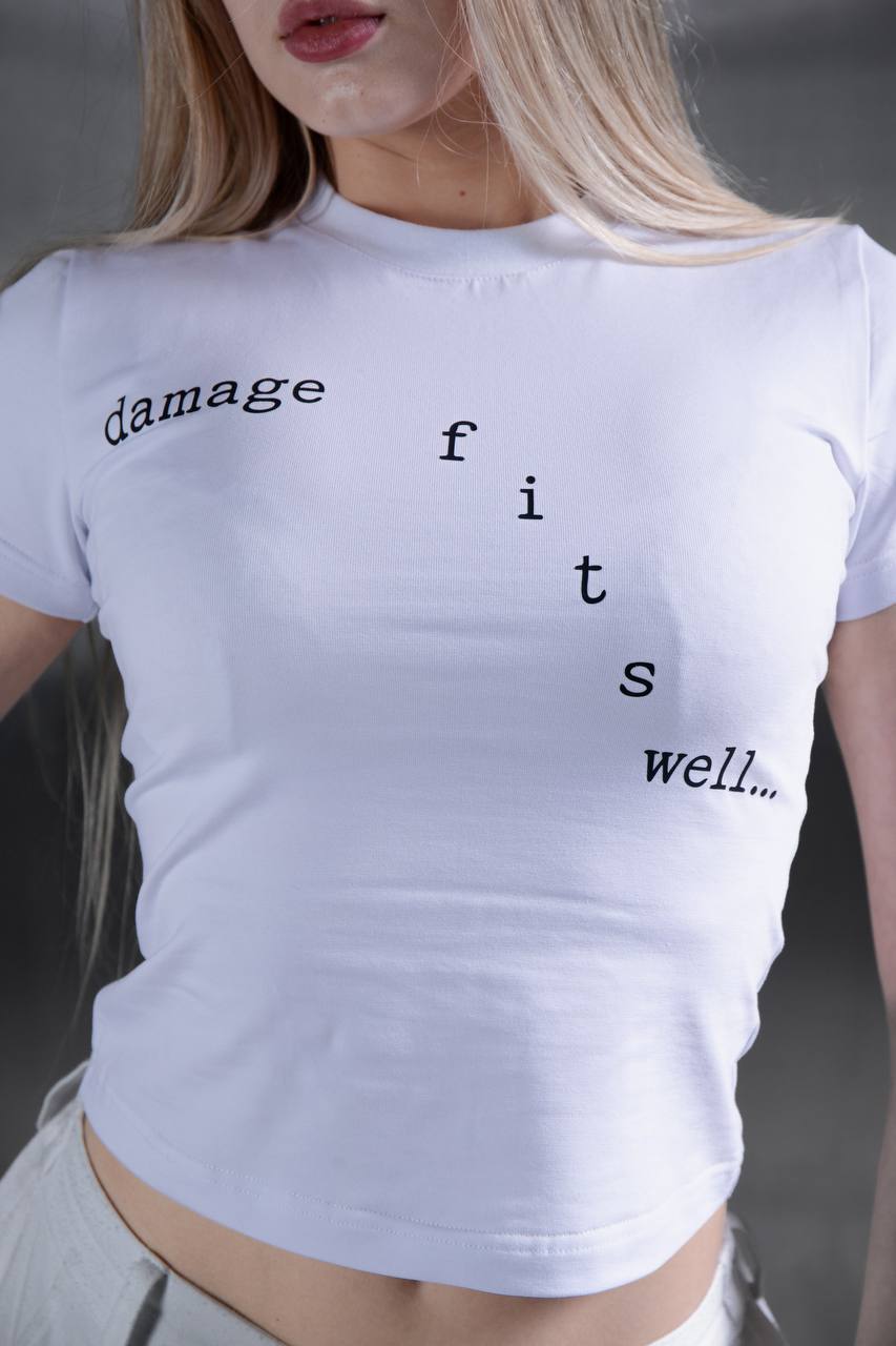 T-Shirt „Damage baby tee”